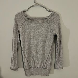Grey long sleeve top